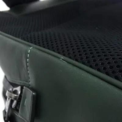 Pre-owned Coach Gray Green Leather Backpack Handbag Shoulder Bag () In Multi