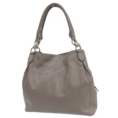 Pre-owned Coach Grayish Leather Handbag Shoulder Bag Tote Bag ()