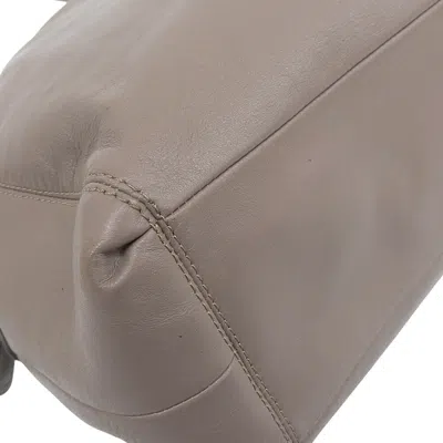 Pre-owned Coach Grayish Leather Handbag Shoulder Bag Tote Bag ()