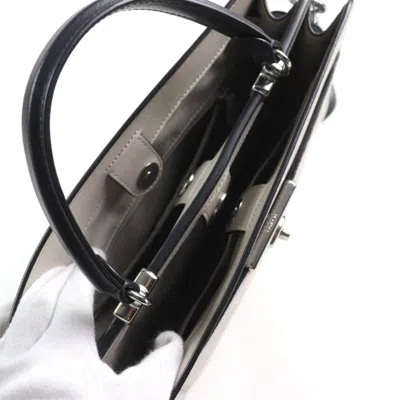 Pre-owned Coach Grayish Light Blue Leather Shoulder Bag ()