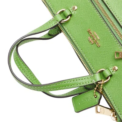 Pre-owned Coach Green Leather Handbag Shoulder Bag ()