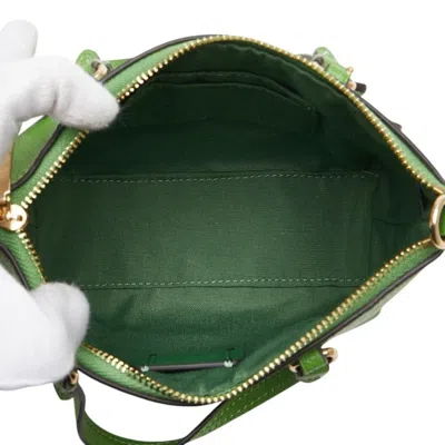 Pre-owned Coach Green Leather Handbag Shoulder Bag ()