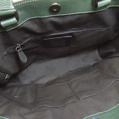 Pre-owned Coach Green Leather Tote Bag ()