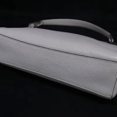 Pre-owned Coach Ivory Multi-color Leather Handbag Shoulder Bag Tote Bag ()