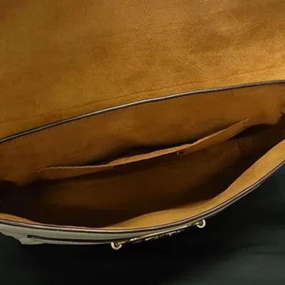 Pre-owned Coach Ivory Multi-color Leather Handbag Shoulder Bag Tote Bag ()