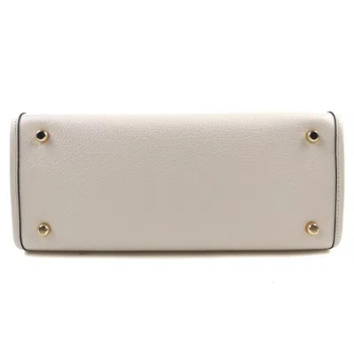 Pre-owned Coach Ivory Leather Shoulder Bag Tote Bag () In White