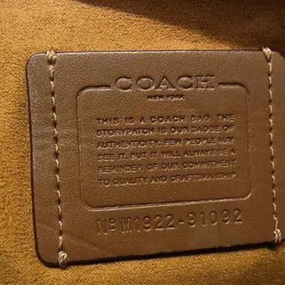 Pre-owned Coach Ivory Multi-color Leather Handbag Shoulder Bag Tote Bag ()