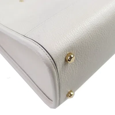 Pre-owned Coach Ivory Leather Shoulder Bag Tote Bag () In White