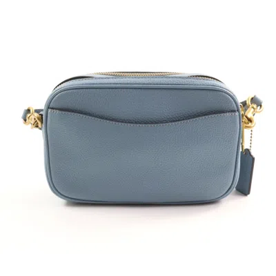 Pre-owned Coach Light Blue Leather Shoulder Bag ()