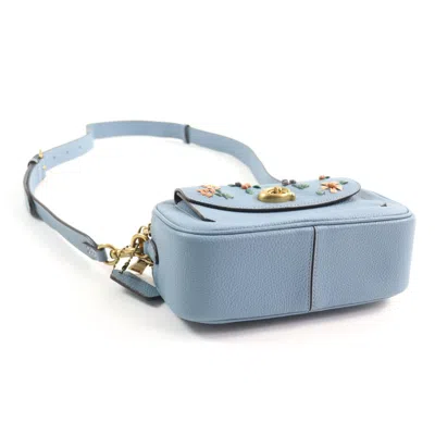 Pre-owned Coach Light Blue Leather Shoulder Bag ()