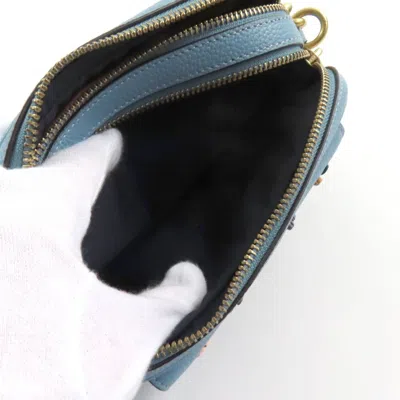 Pre-owned Coach Light Blue Leather Shoulder Bag ()