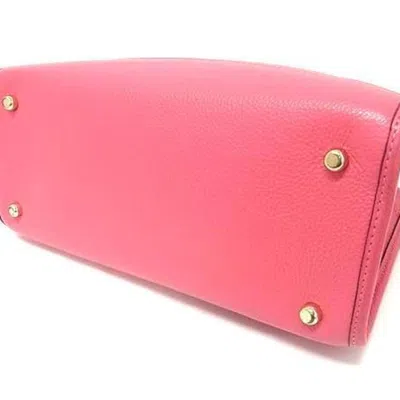 Pre-owned Coach Pink Leather Handbag Shoulder Bag Tote Bag ()