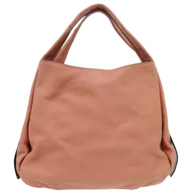 Pre-owned Coach Pink Leather Tote Bag ()