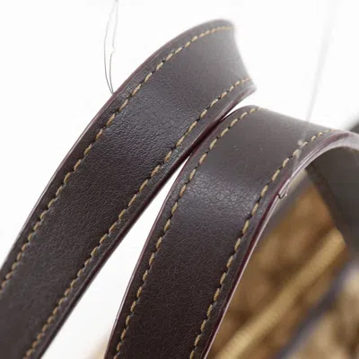 Pre-owned Coach Signature Brown Canvas Tote Bag ()