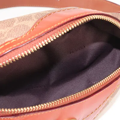 Pre-owned Coach Signature Brown Fanny Pack Shoulder Bag ()