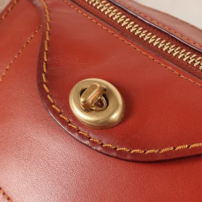 Pre-owned Coach Signature Brown Fanny Pack Shoulder Bag ()