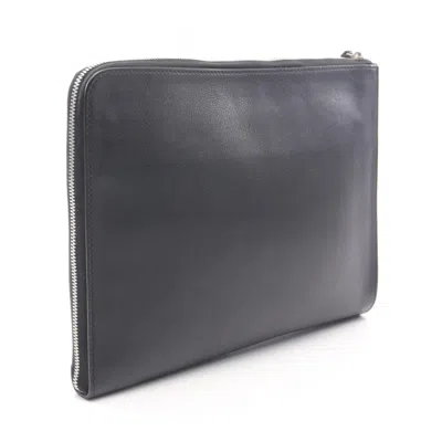 Pre-owned Dior Homme Black Leather Clutch Bag ()
