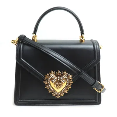 Pre-owned Dolce & Gabbana Black Leather Shoulder Bag ()
