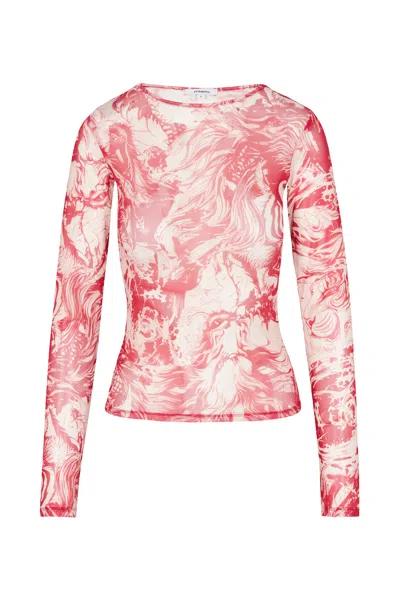 Ho25 Long Sleeve Tee In Red