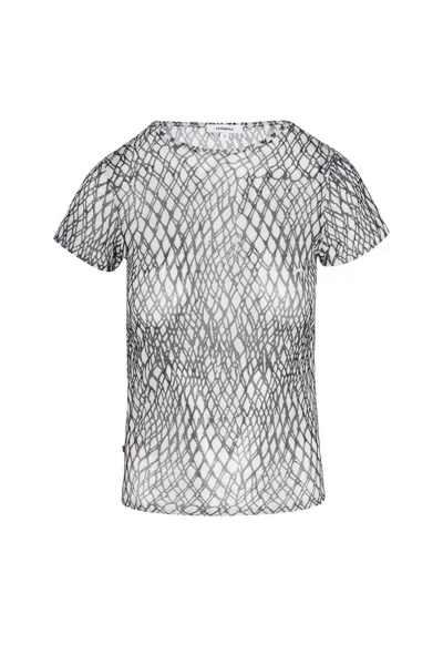 Ho25 Mesh Mini Tee In Silver