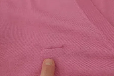 Pre-owned Dolce & Gabbana Pink 100% Silk Button Down Cardigan Women's Sweater ()