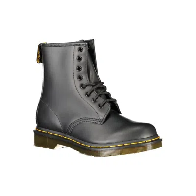 Dr. Martens Black Leather Unisex Ankle Women's Boot In Black
