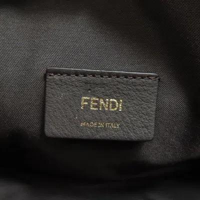 Pre-owned Fendi Beige Leather Pochette Shoulder Bag () In Sand