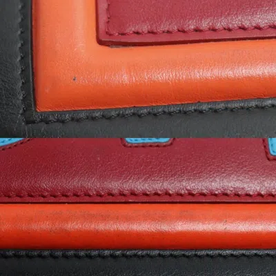 Pre-owned Fendi Black Multi-color Leather Clutch Bag ()