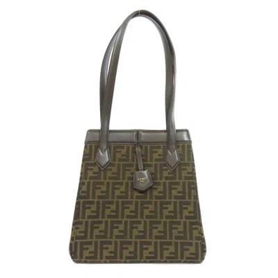 Pre-owned Fendi Brown Canvas Tote Bag ()