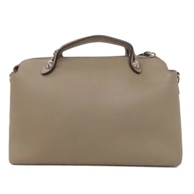 Pre-owned Fendi Brown Leather Tote Bag ()