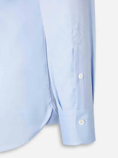 Atelier Munro Plain Dress Shirt In Blue