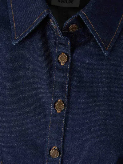 Agolde Regenerated Cotton Devon Shirt In Blue