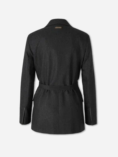 Peserico Wool Blazer In Black