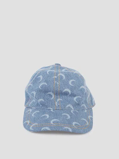 Marine Serre Moon Laser Baseball Cap In Blue