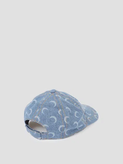 Marine Serre Moon Laser Baseball Cap In Blue