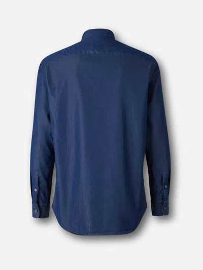 Brioni Classic Collar Buttoned Dress Shirt In Blue