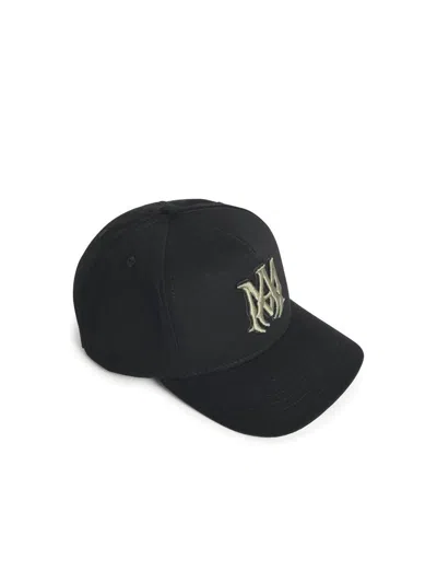 Amiri Cotton Cap Curved Brim In Black