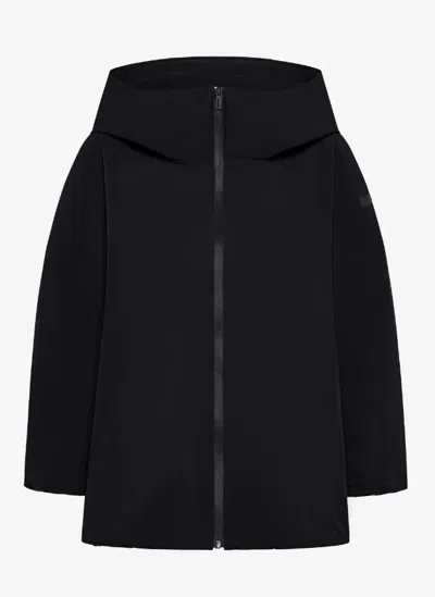 Rrd Hooded Oversized Jacket In Black