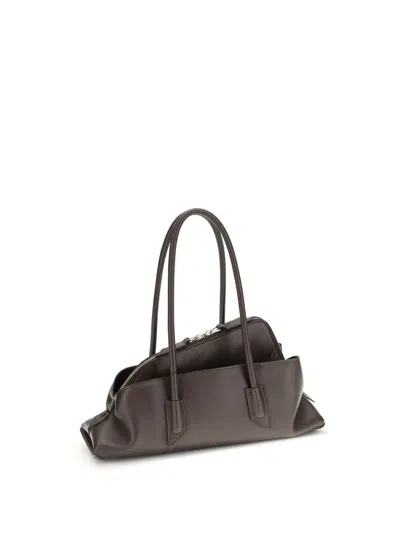 Attico La Passeggiata Small Shoulder Bag In Brown
