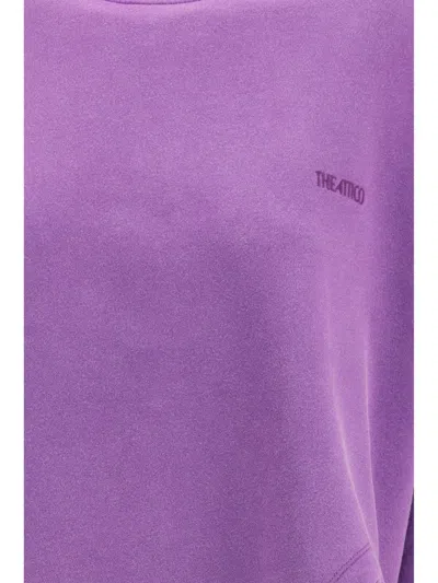 Attico The  Sweatshirts In Purple