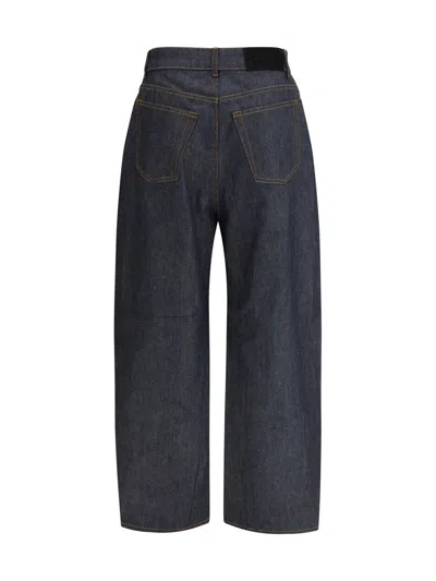 Givenchy Cocoon Cropped Jeans In Blue