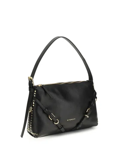 Givenchy Voyou Mini Leather Shoulder Bag Studded In Black