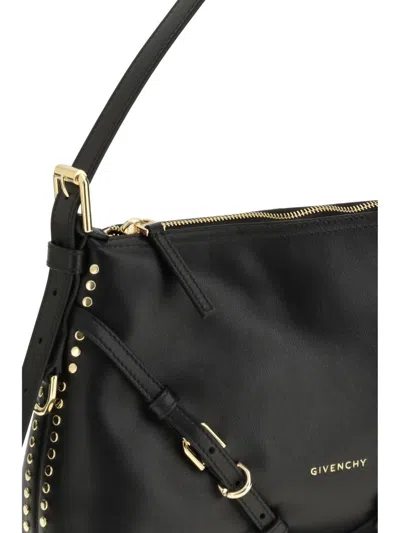 Givenchy Voyou Mini Leather Shoulder Bag Studded In Black