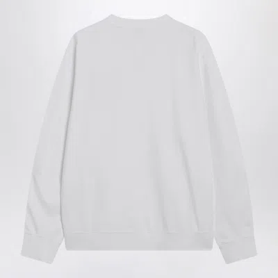 Givenchy White Couture Seam Sweatshirt With Embroidered Logo Men In Red