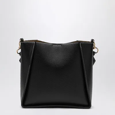 Stella Mccartney Square Crossbody Bag With Logo In Black