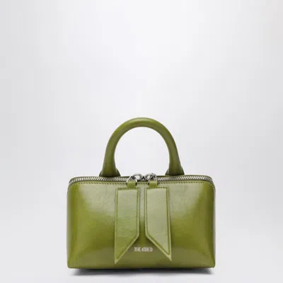 Attico Mini Friday Leather Top Handle Bag In Green