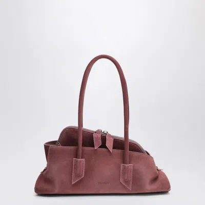 Attico Pink Suede La Passeggiata Small Bag In Pink