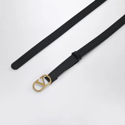 Valentino Garavani Vlogo Signature Belt In Black