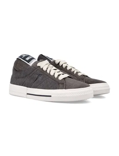 Rick Owens Drkshdw X Converse Onestar Pony Hair Sneakers In Gray