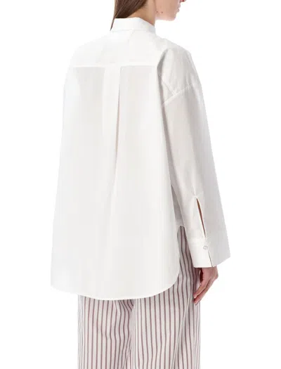 By Malene Birger Derris Oversized Shirt In White